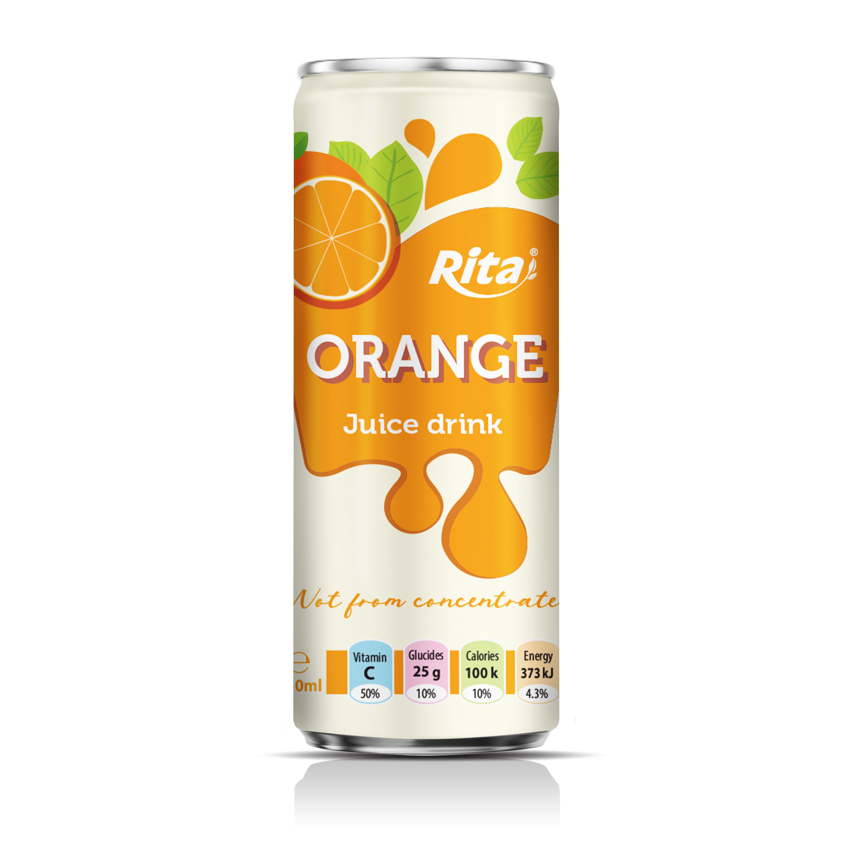 100% Orange Juice 250ml Glass Bottle