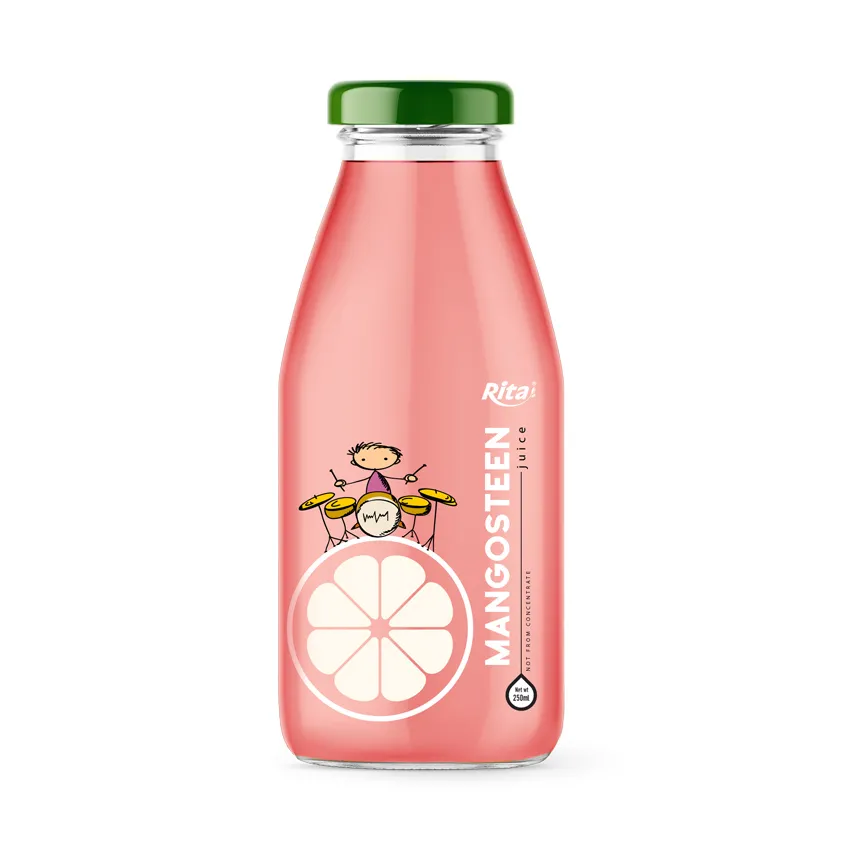 Rita Natural Mangosteen Juice Drink 250ml Glass Bottle Rita Natural Mangosteen Juice Drink 250ml Glass Bottle