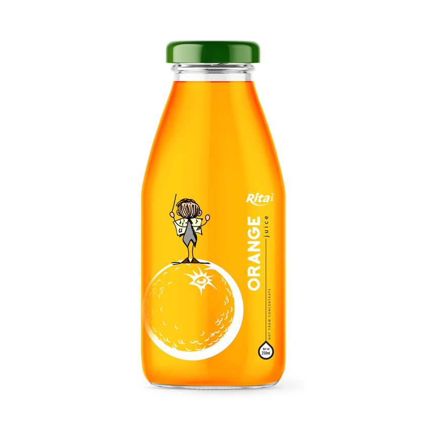 Rita Good Price Orange Juice Drink 250ml Glass Bottle